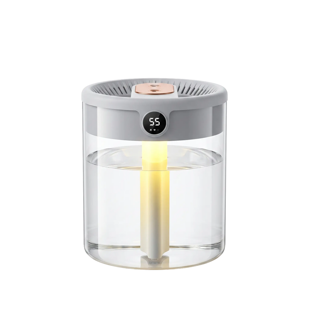 Dual Spray Humidifier 2L with Quiet Motor - Breathe Better, Sleep Deeper