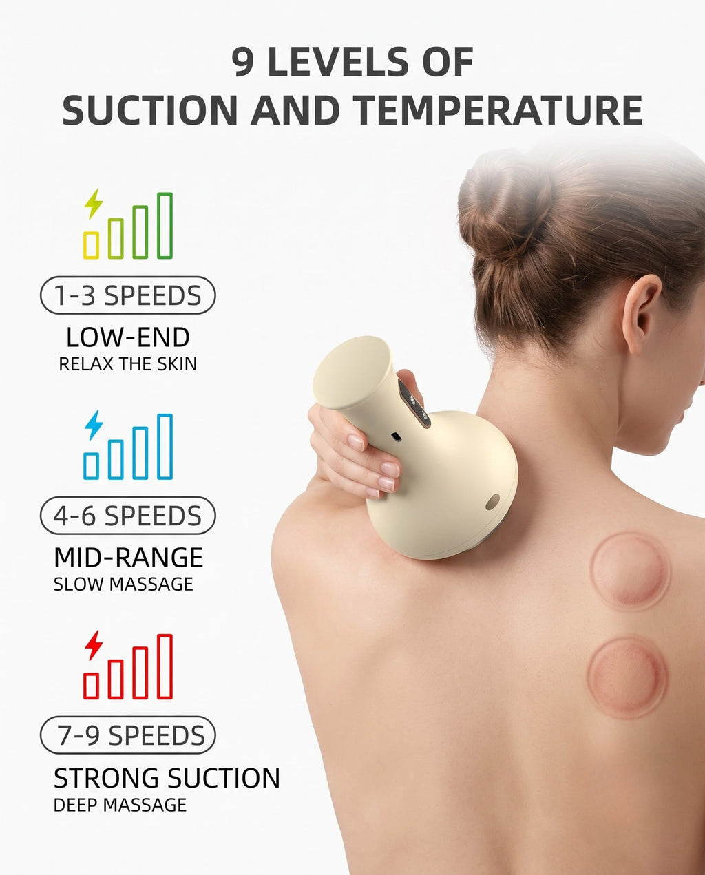 Electric Cupping Massager with Heat & Red Light