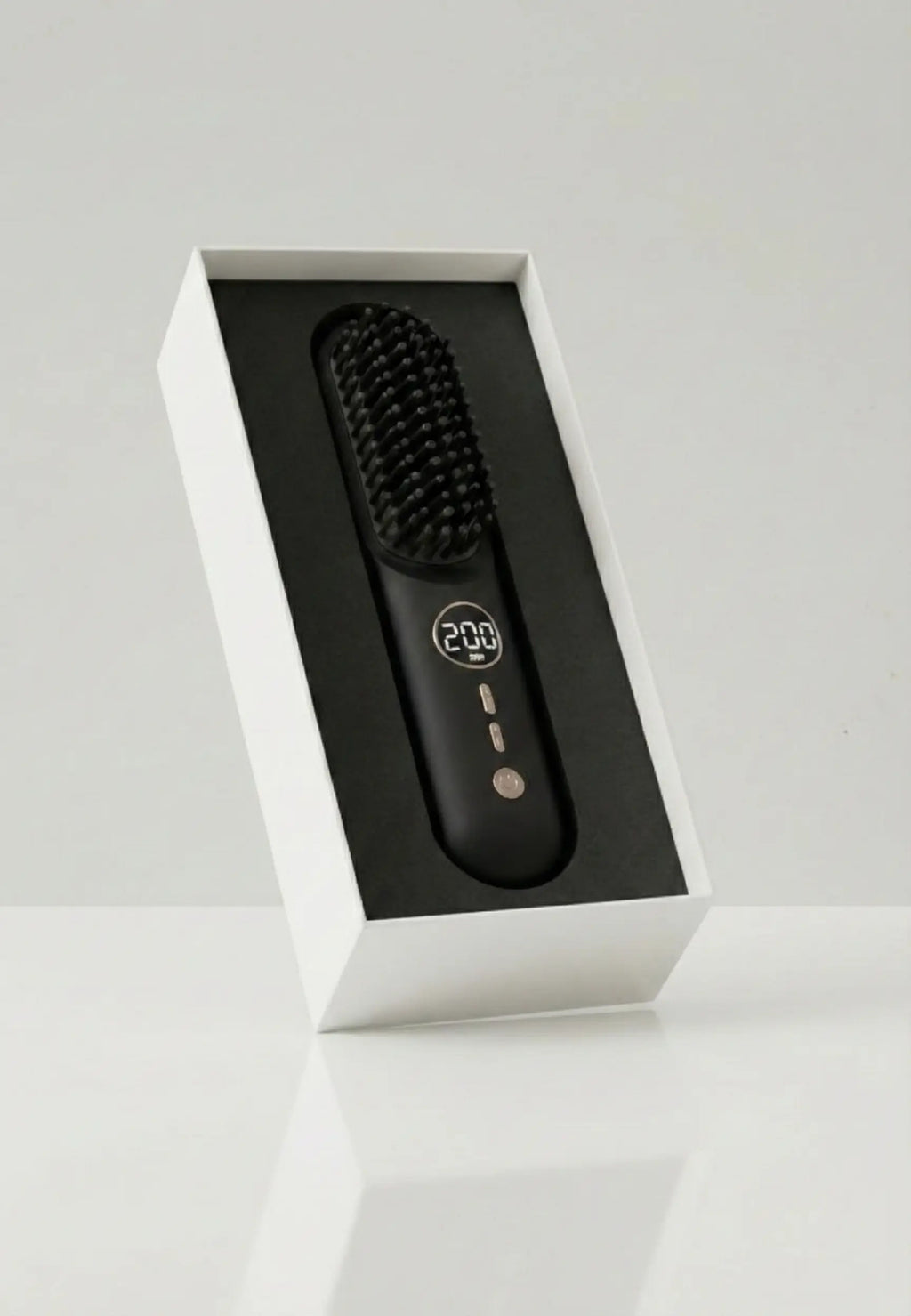 Portable Hair Straightener Brush – Ionic Smoothing, Anti-Frizz, Ceramic Plates, Fast Heating