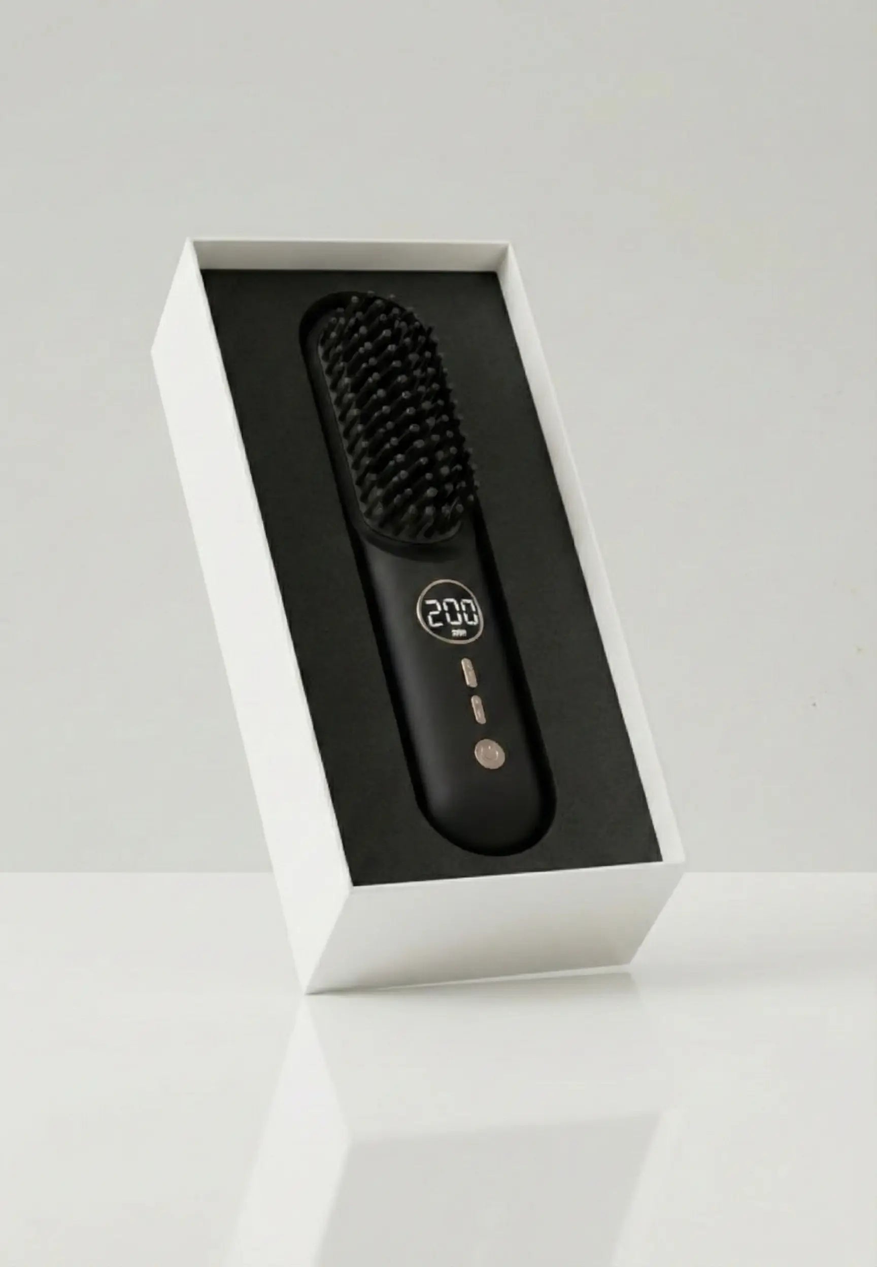 Portable Hair Straightener Brush – Ionic Smoothing, Anti-Frizz, Ceramic Plates, Fast Heating