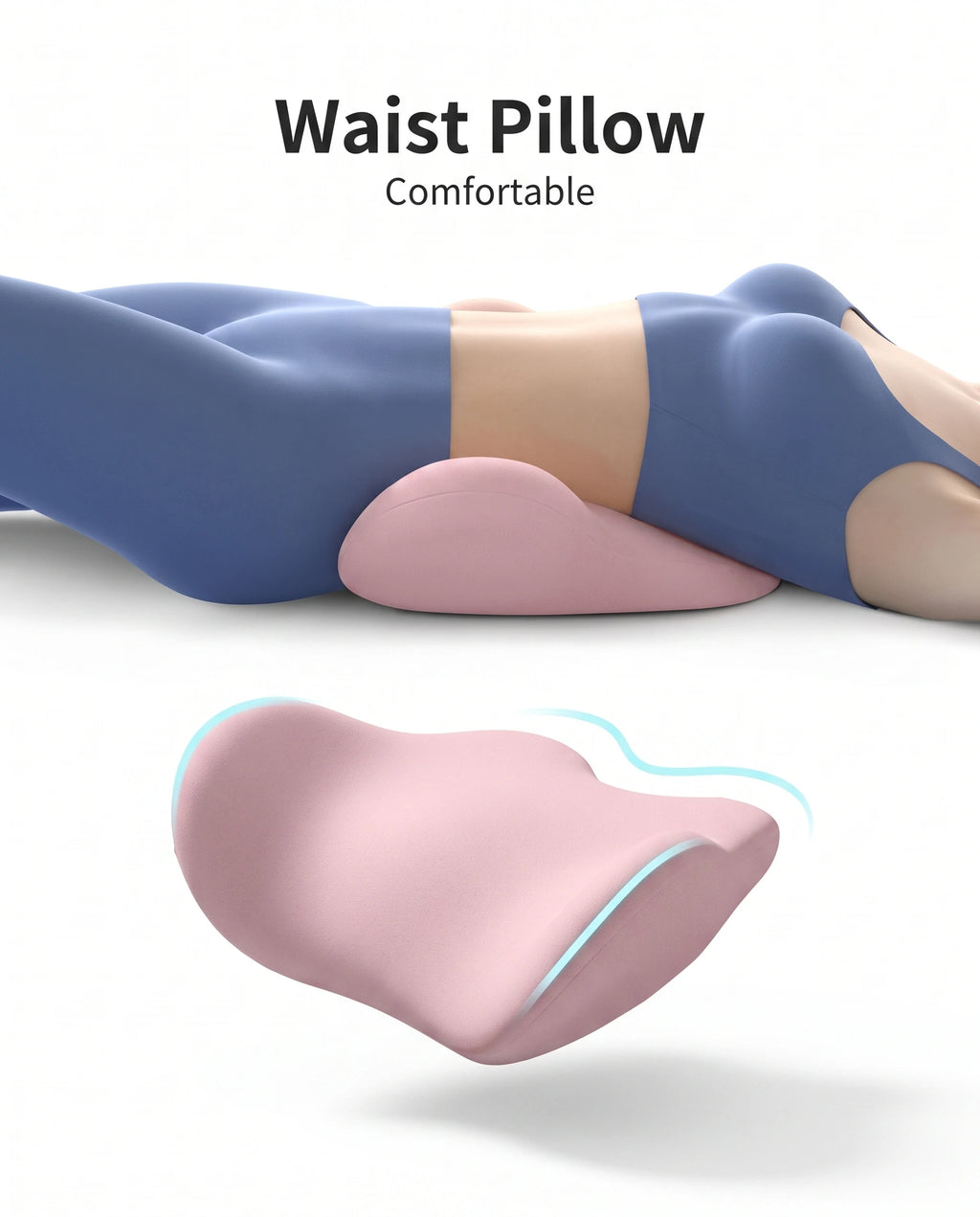 Lumbar Support Cushion Memory Foam Ergonomic Back Pillow