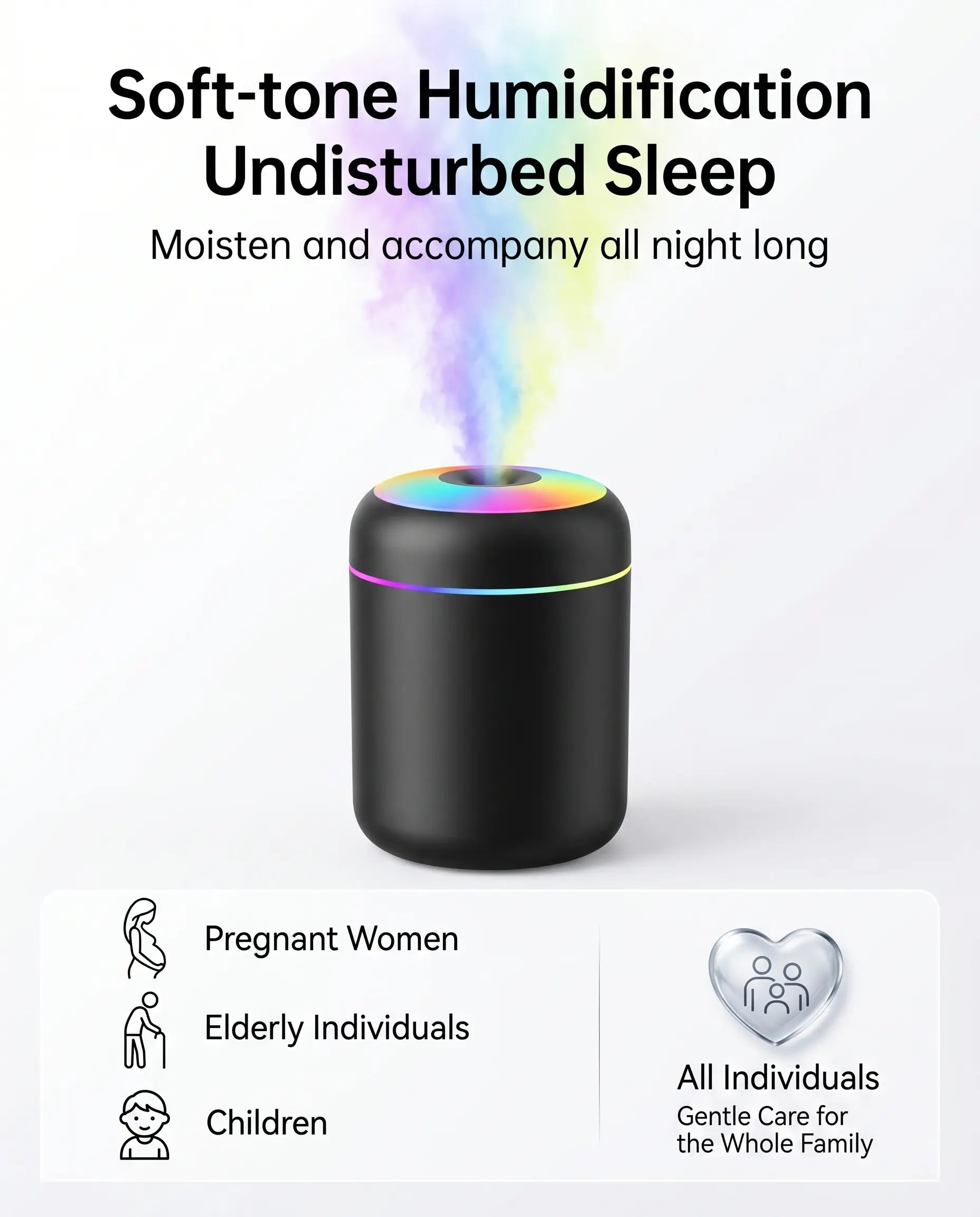 Mini Aroma Diffuser & Air Humidifier with Essential Oil Support