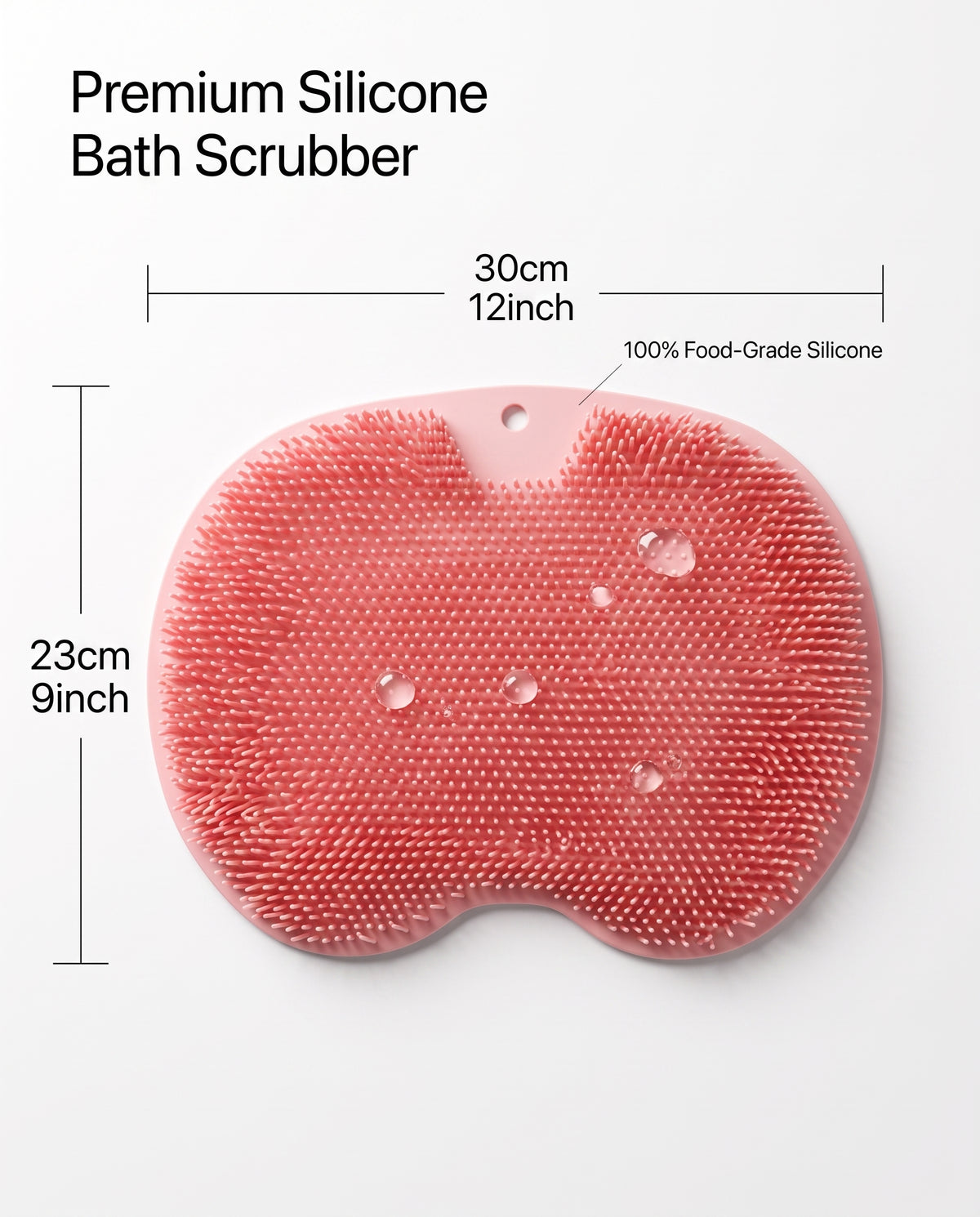 Anti-Slip Suction Cup Deep Cleansing Body Scrub Tool for Dirt Removal