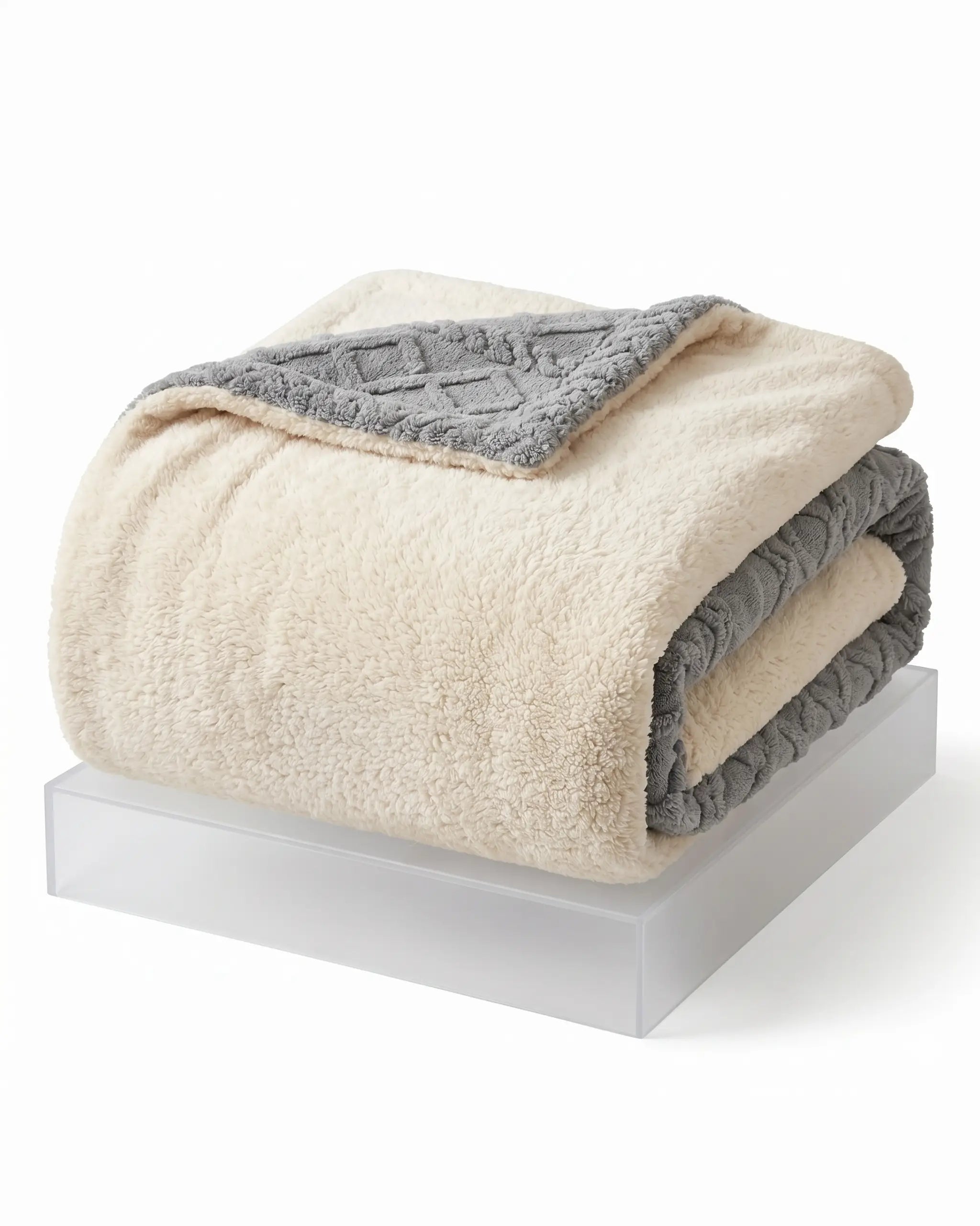 Thick Spring Weighted Blanket in Artificial Lamb Cashmere