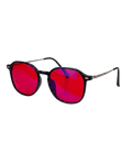 Unisex Red Lens Blue Light Blocking Glasses - 99.9% Filtration of 445–505nm