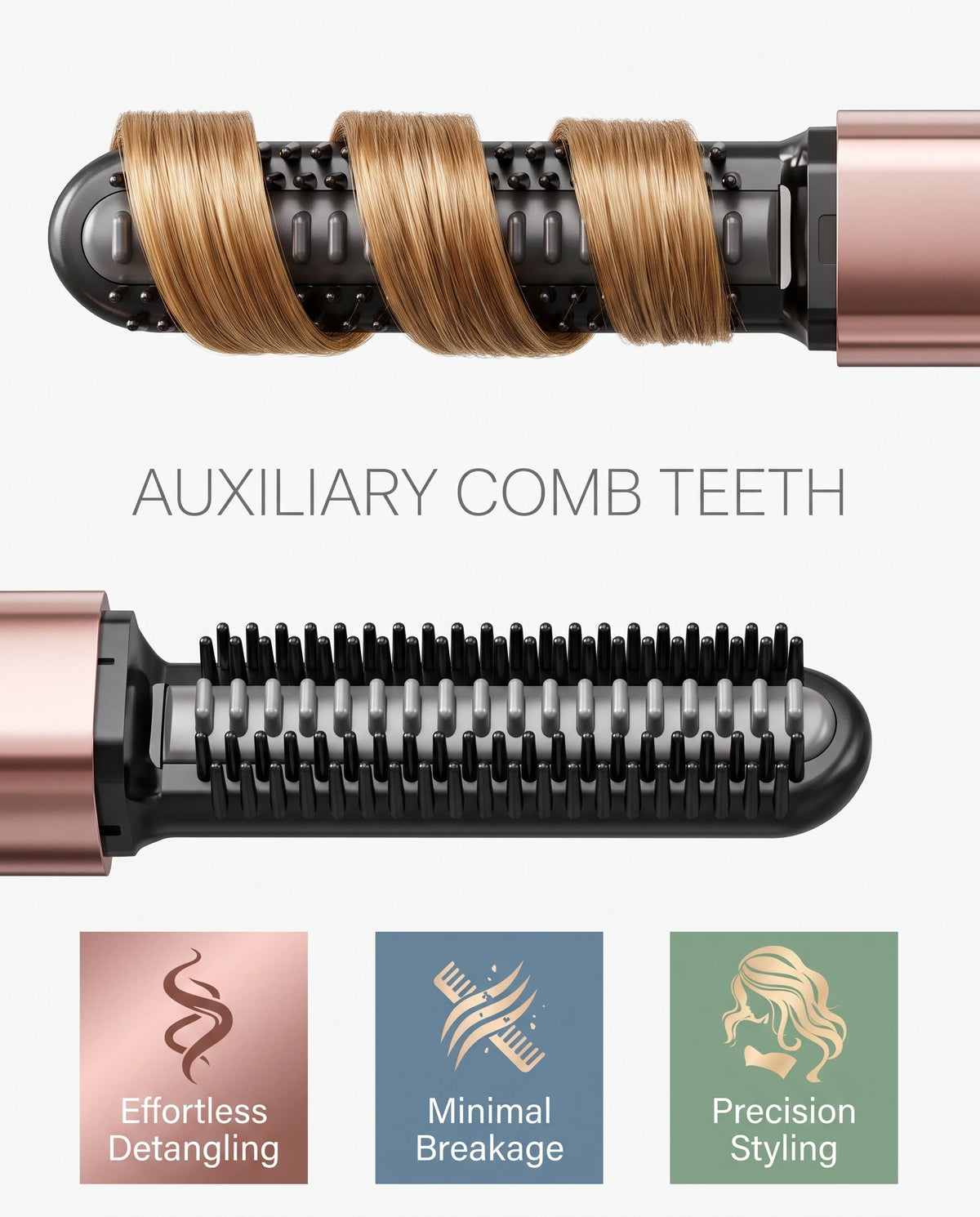Mini Rechargeable Wireless Electric Hair Straightening Comb