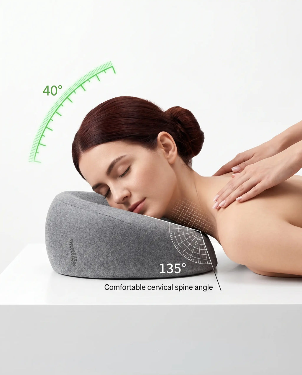 Adjustable Memory Foam Face Cradle Pillow for Massage