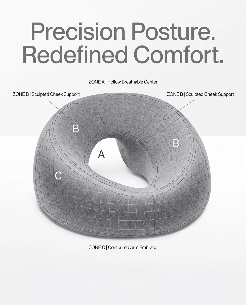 Adjustable Memory Foam Face Cradle Pillow for Massage