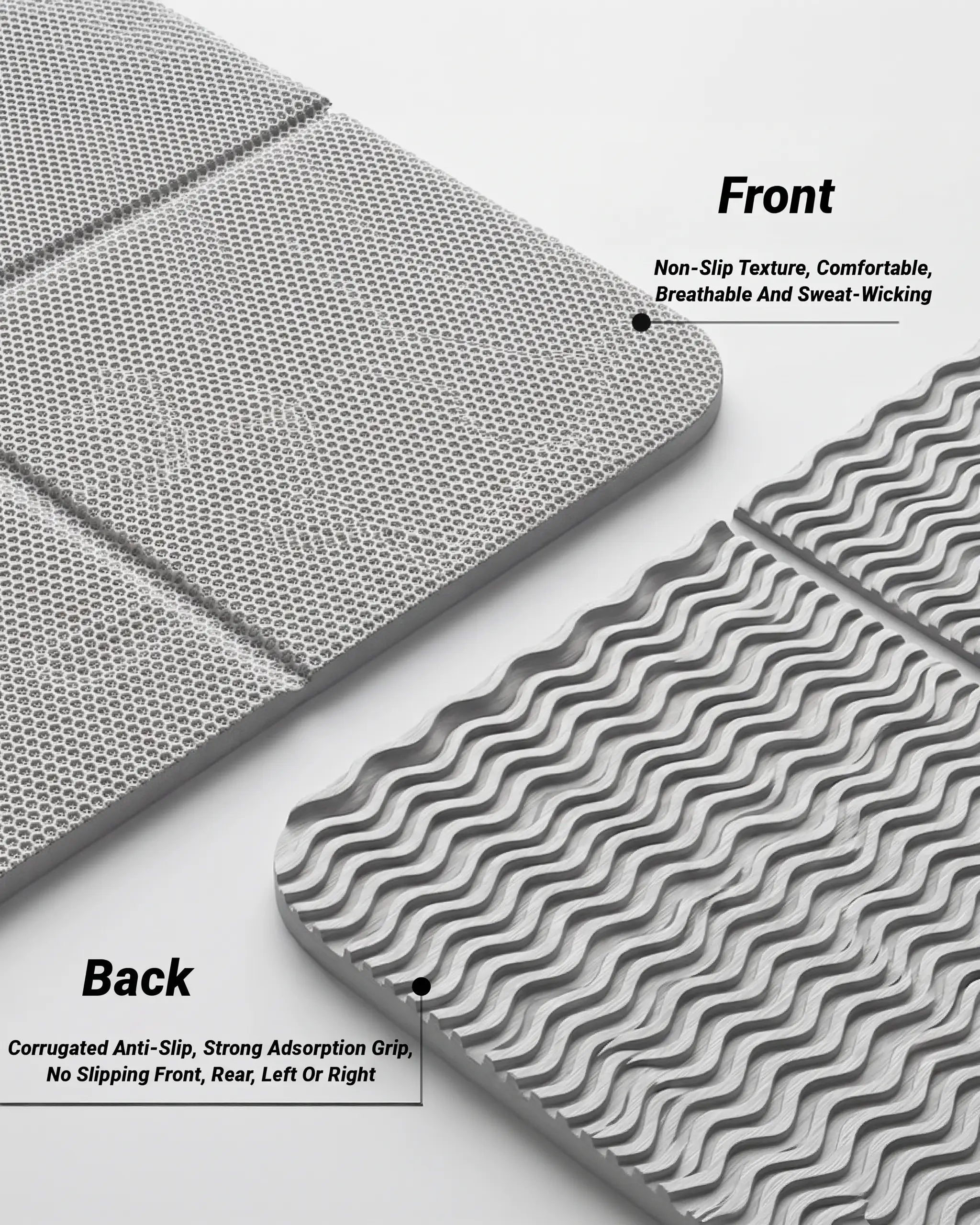 Foldable 4mm TPE Yoga Mat, Non-Slip Travel Exercise Mat for Yoga/Pilates