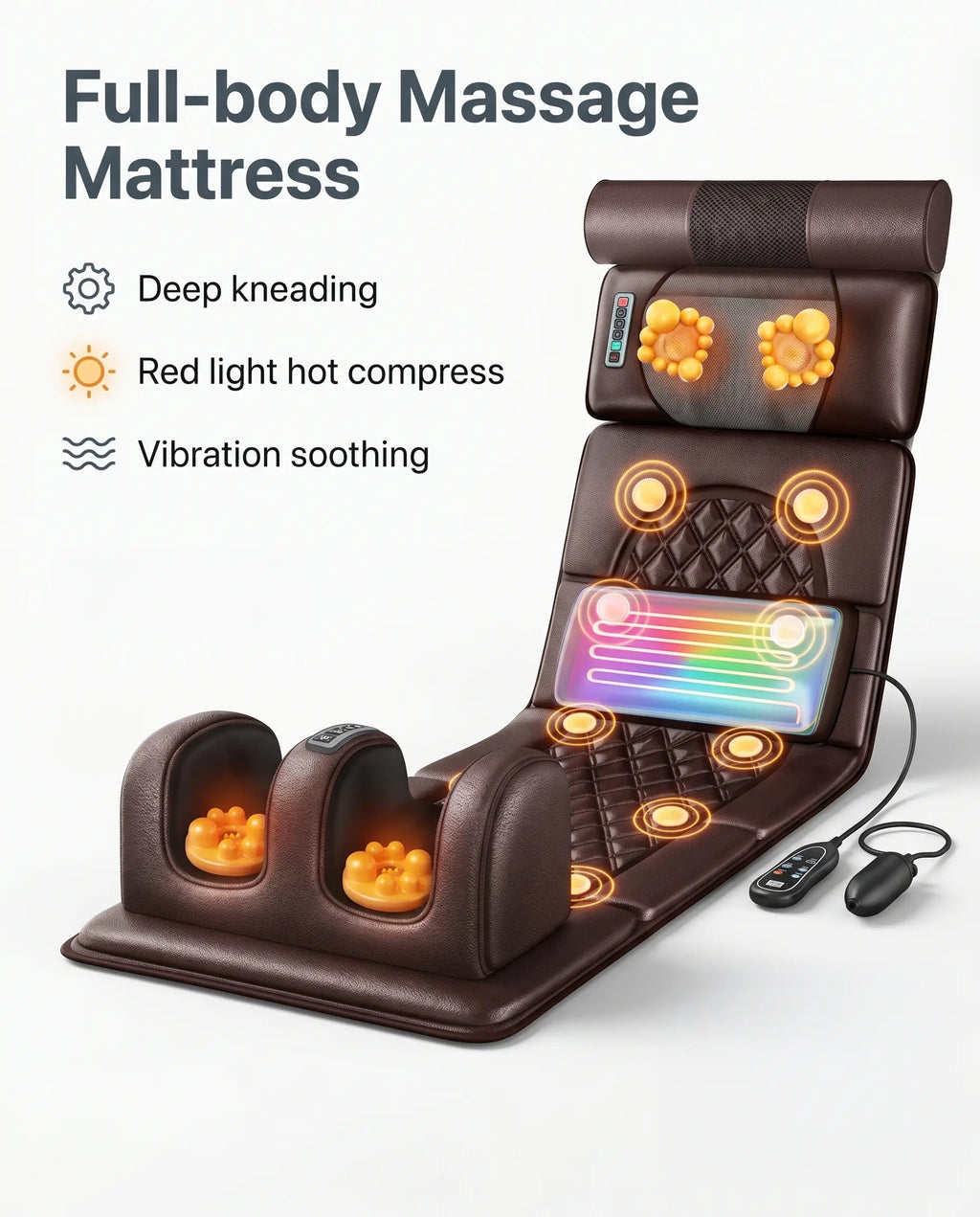 Electric Full Body Massage Mattress with Heating