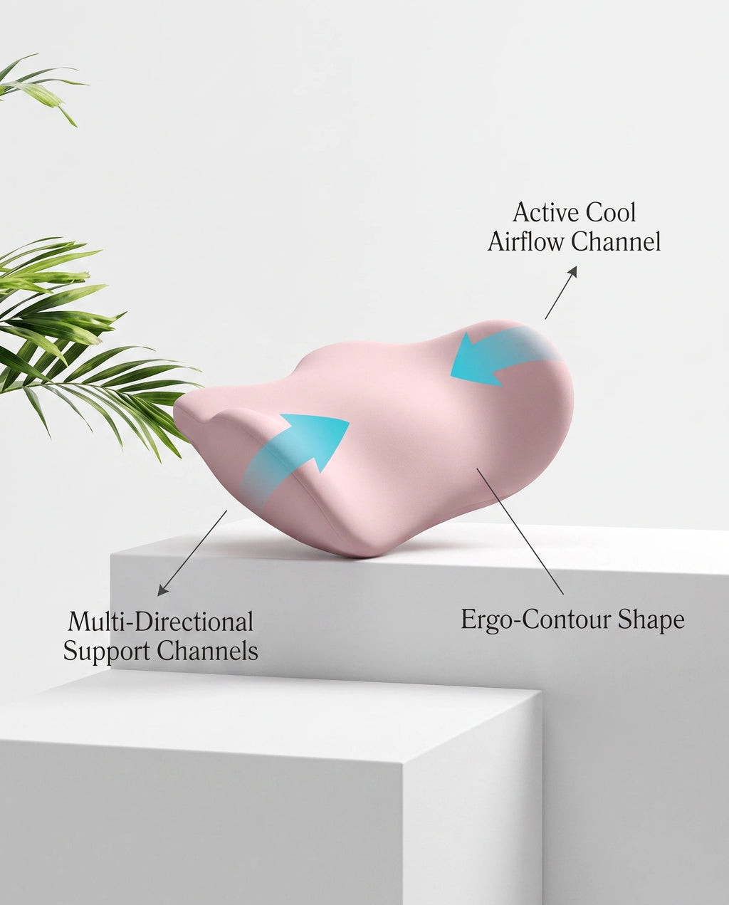 Lumbar Support Cushion Memory Foam Ergonomic Back Pillow