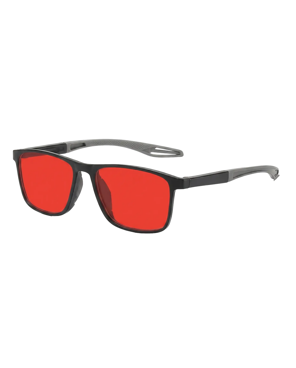 Blue Light Blocking Glasses – Red Lens, 99.9% UV & Blue Light Filter, Unisex, Sleep & Screen Protection, Black
