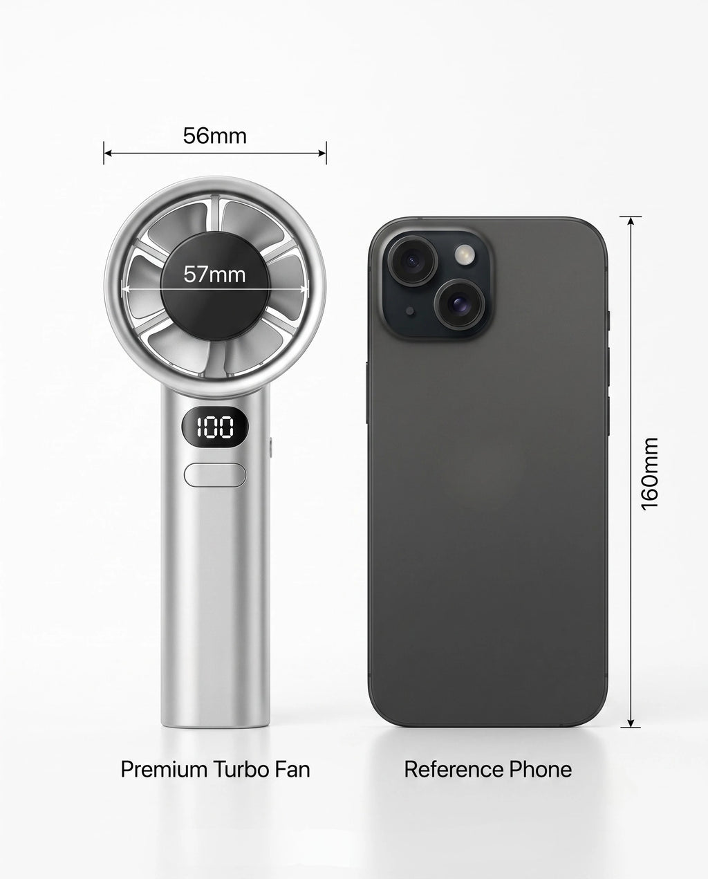 Portable Handheld USB Rechargeable High-Speed Electric Cooling Fan