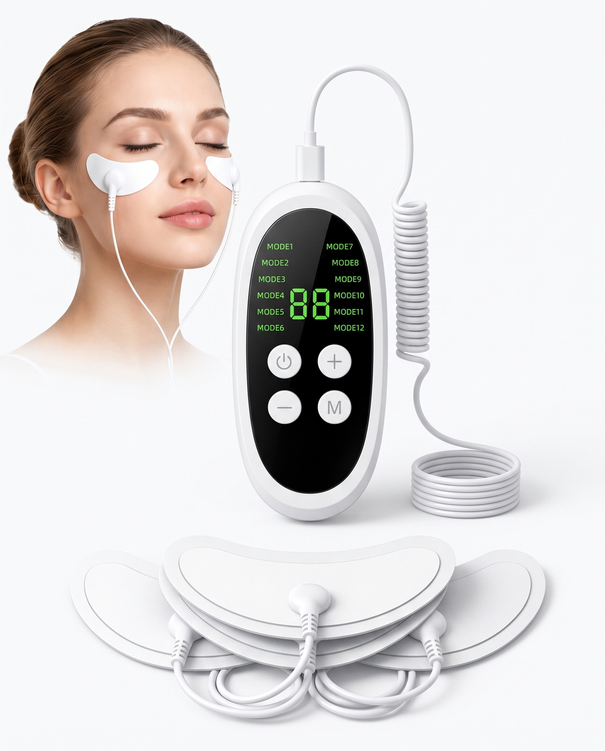 EMS Microcurrent Facial Massager Face Lifting Skin Tightening Eye Care