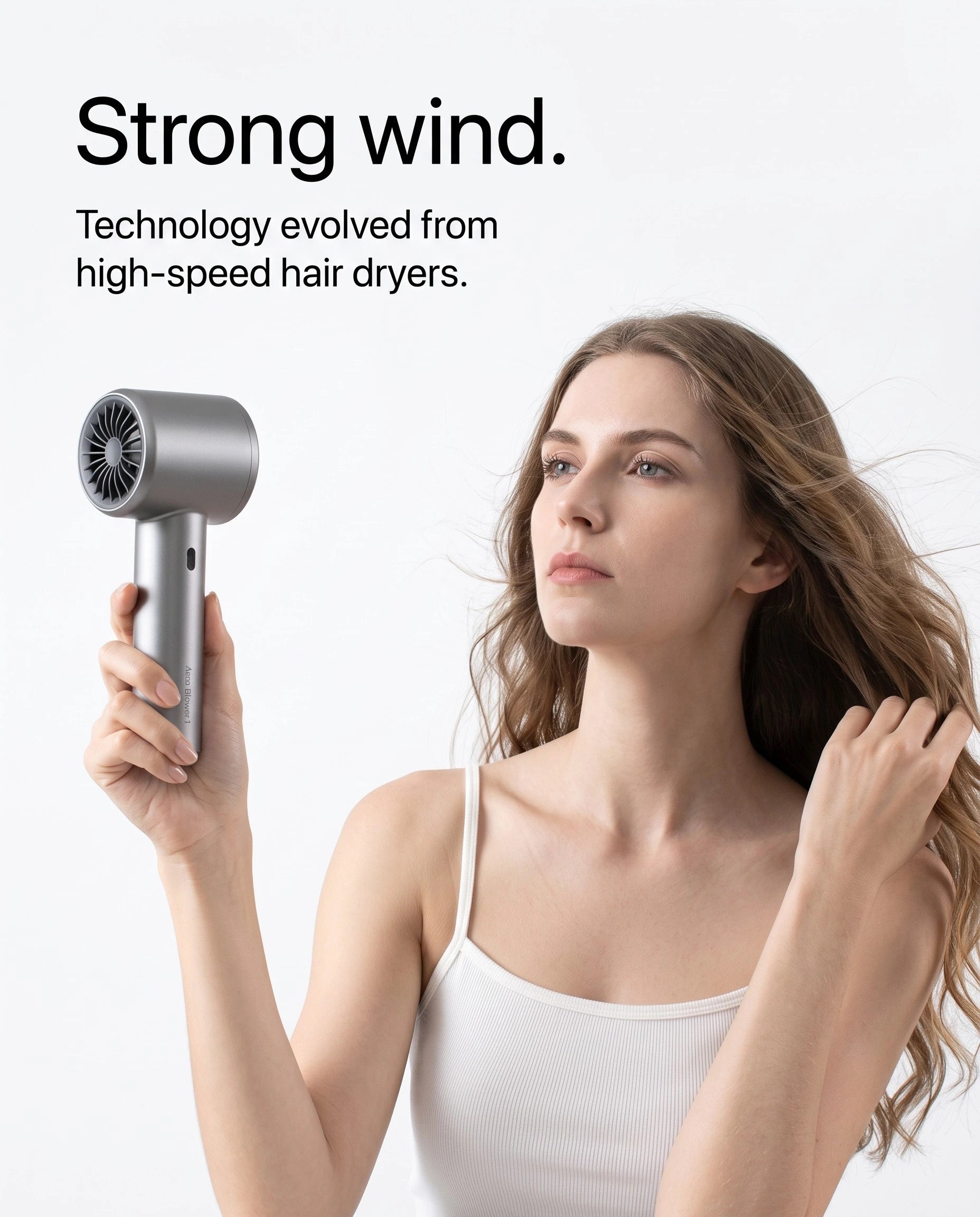Portable Handheld USB Rechargeable High-Speed Electric Cooling Fan