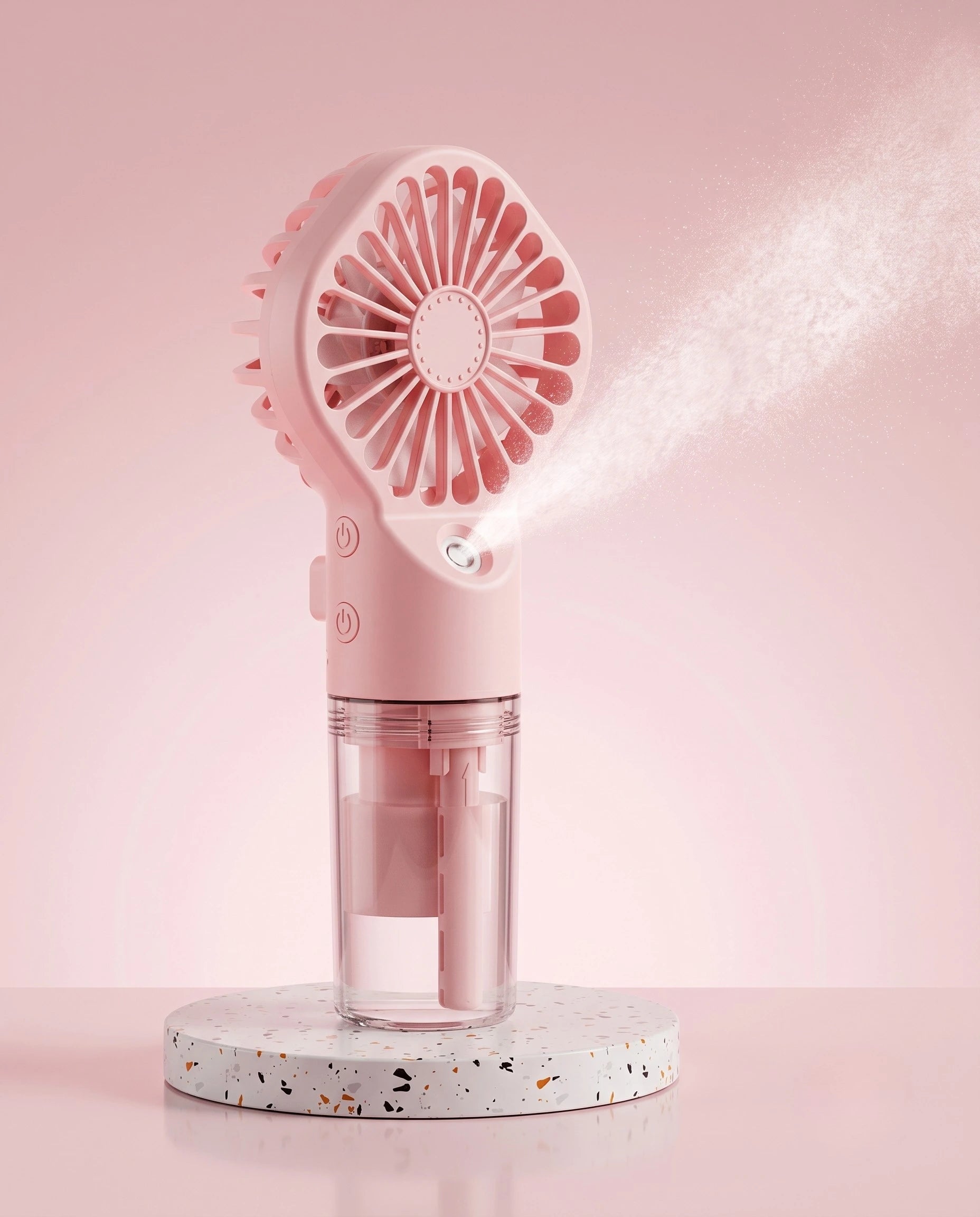 Portable Handheld Mist Fan & Humidifier - USB Rechargeable