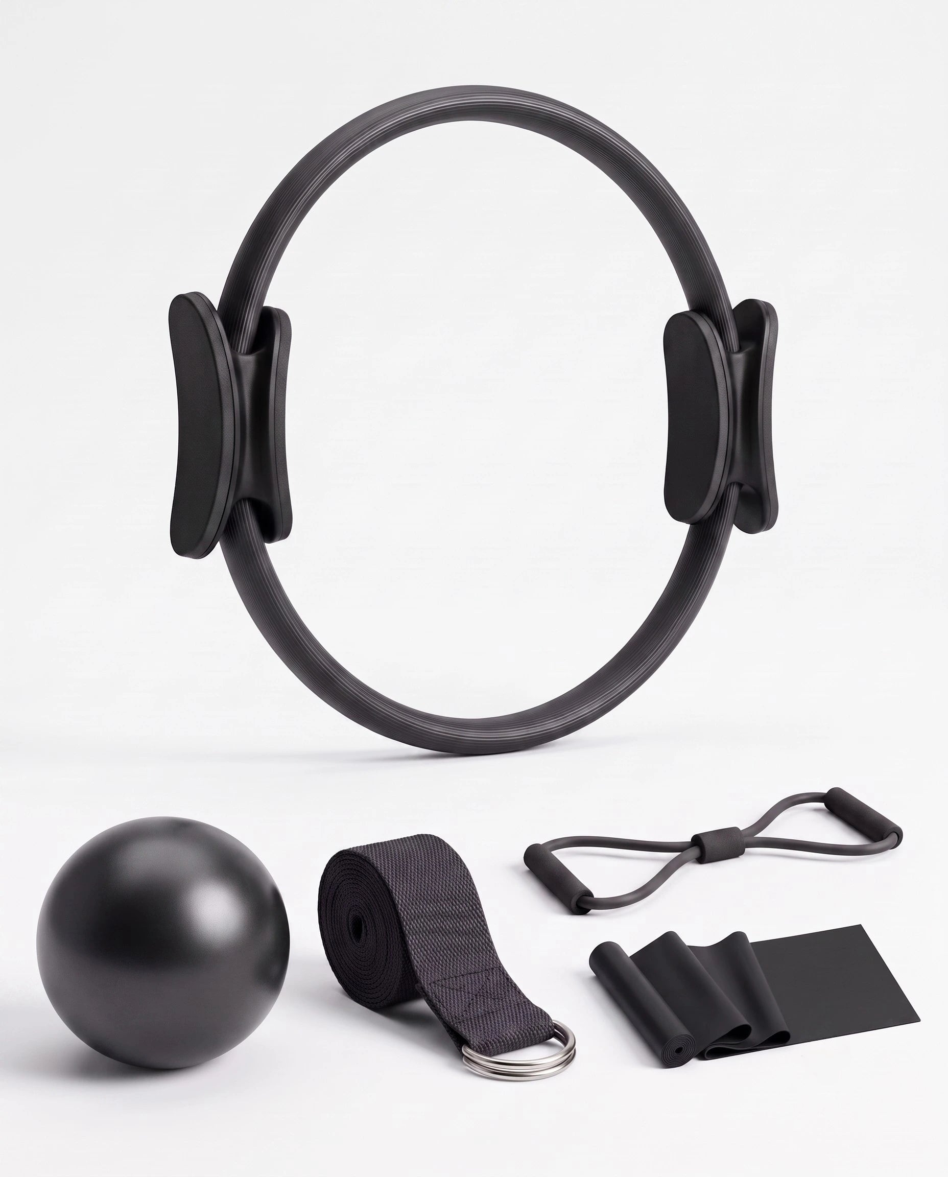 5-Piece Women's & Girls' Yoga Fitness Ring Set