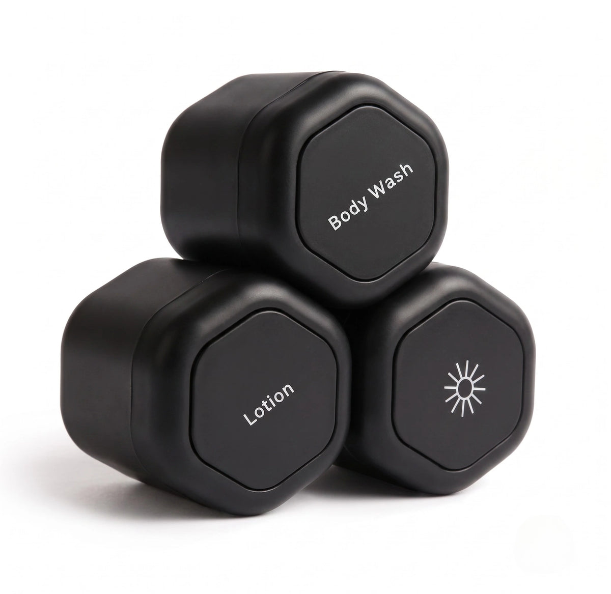 Magnetic 3-Piece Refillable Magnetic Travel Capsule Set for Skincare