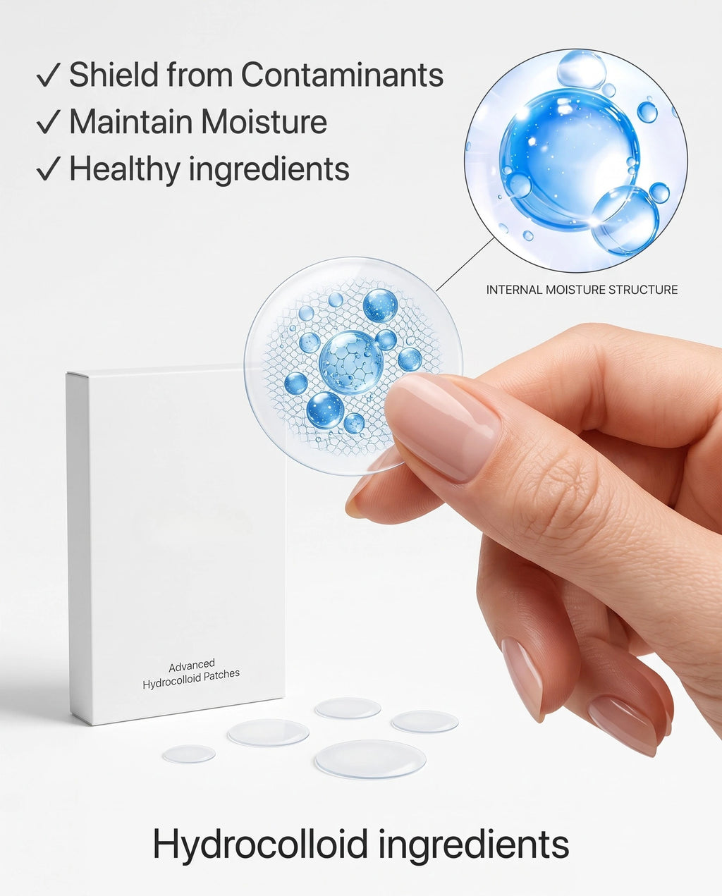 360 Hydrocolloid Acne Patches Invisible Pimple Spot Stickers