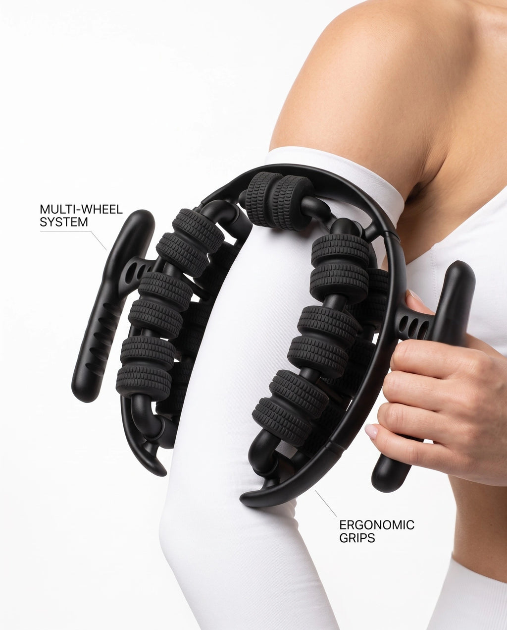 28-Wheel Annular Clamp Massager - Anti-Cellulite Slimming Roller