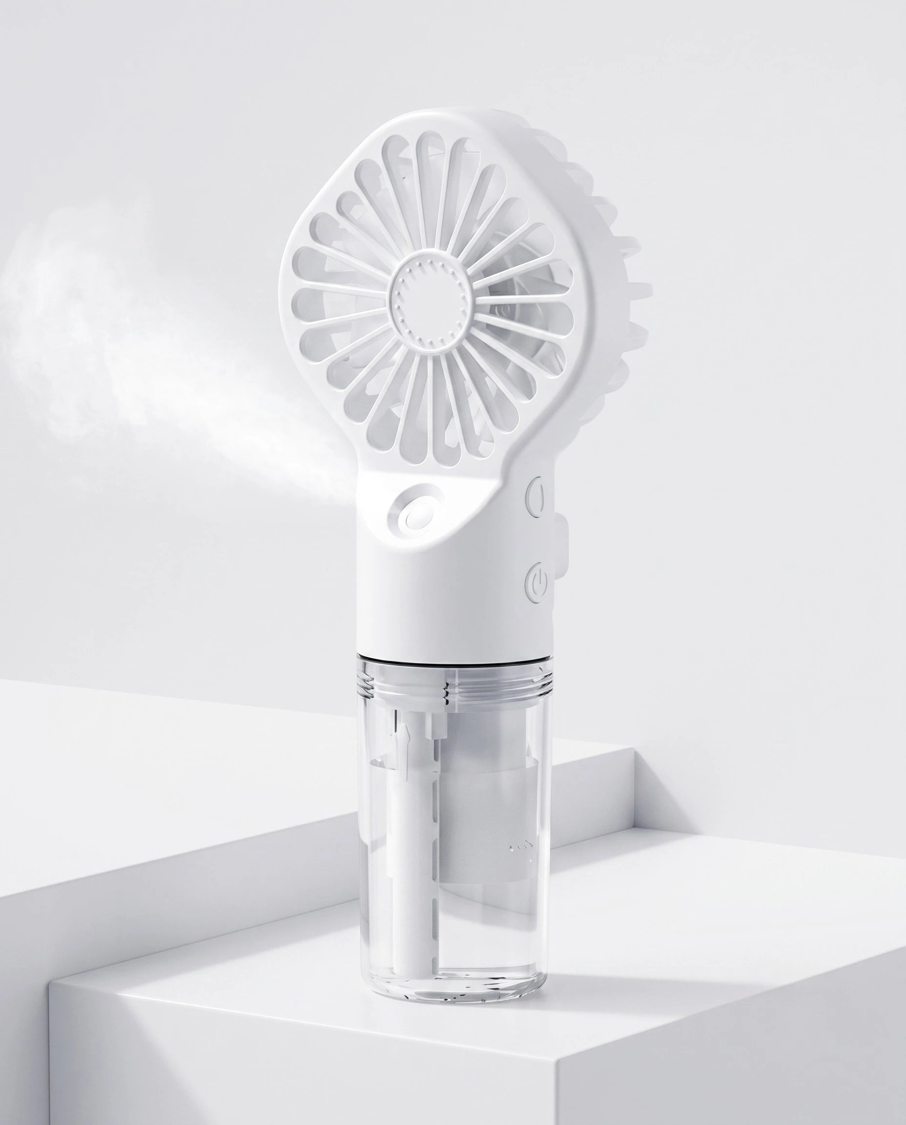 Portable Handheld Mist Fan & Humidifier - USB Rechargeable