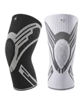 Athletic Knee Compression Sleeve with Silicone Grip & 4-Way Stretch – For Running, Gym, Basketball, Padel & Volleyball