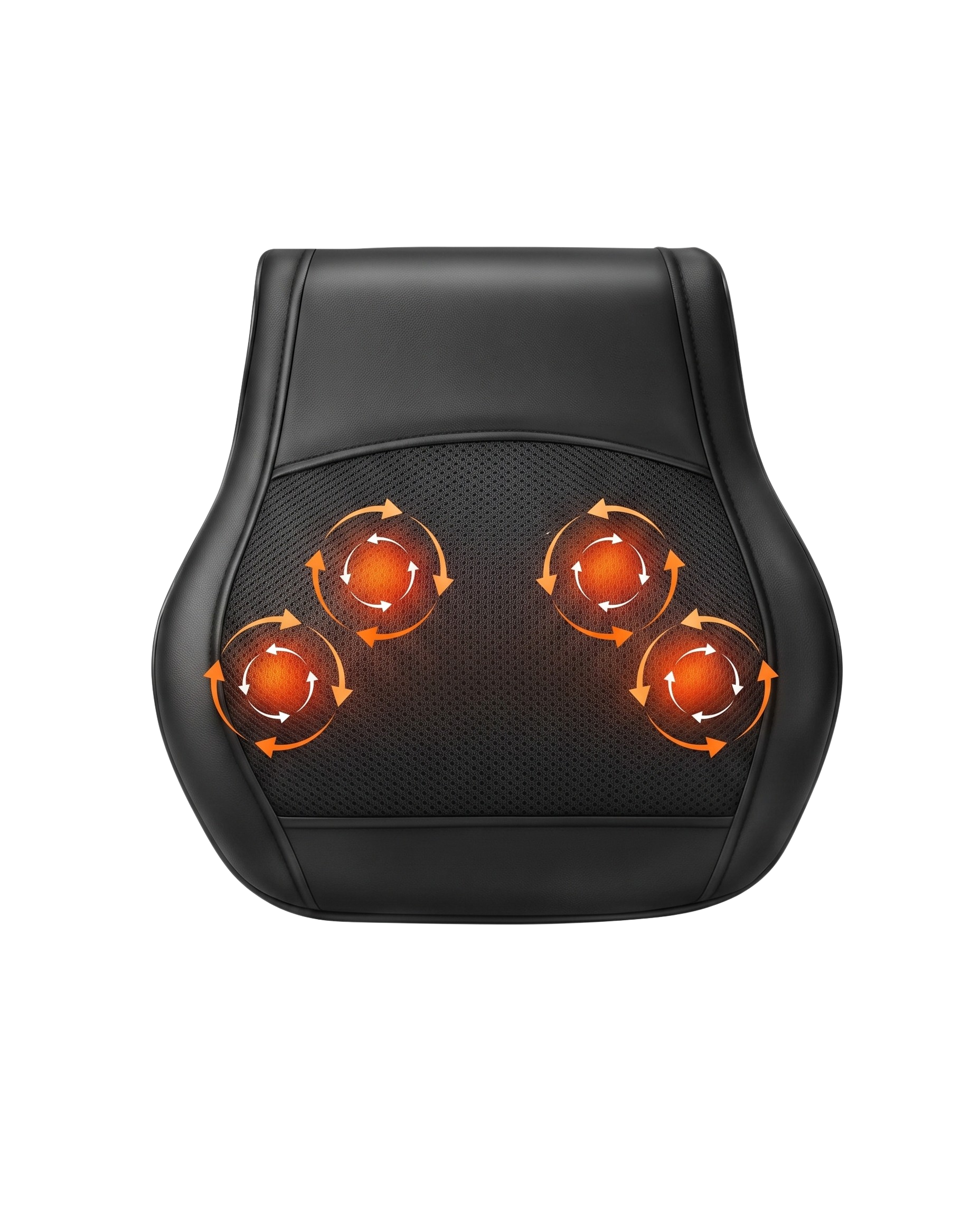 Shiatsu Back & Neck Massager Cushion with Heat – 4 Massage Nodes, Remote Control, Car & Home Use | Black
